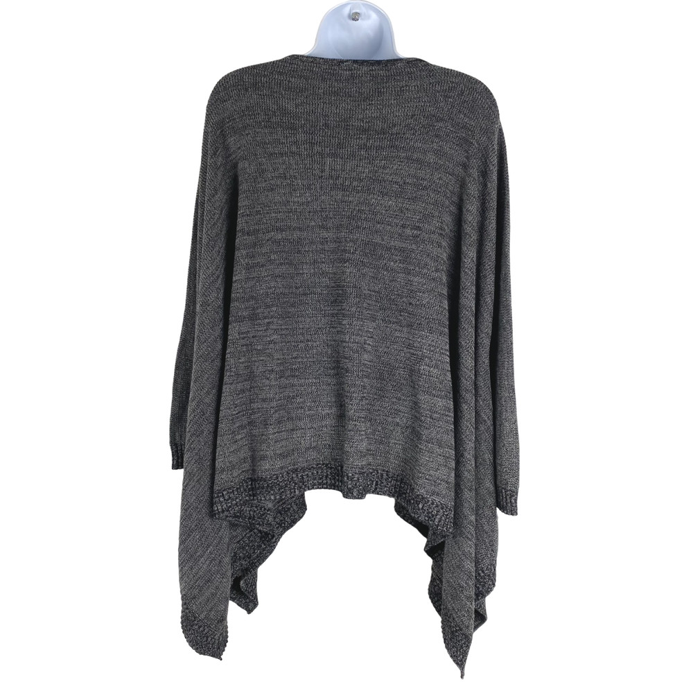 Lululemon Divinity Scarf Poncho Black Heathered Core Medium Grey One Size FS-974
