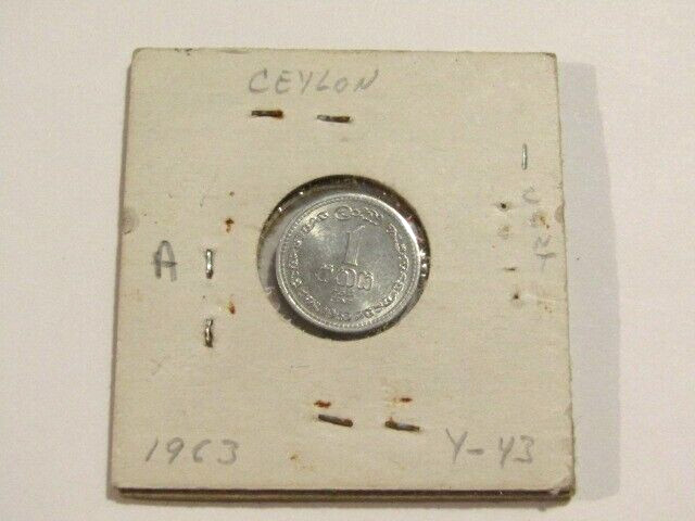 Ceylon 1963 1 Cent unc Coin