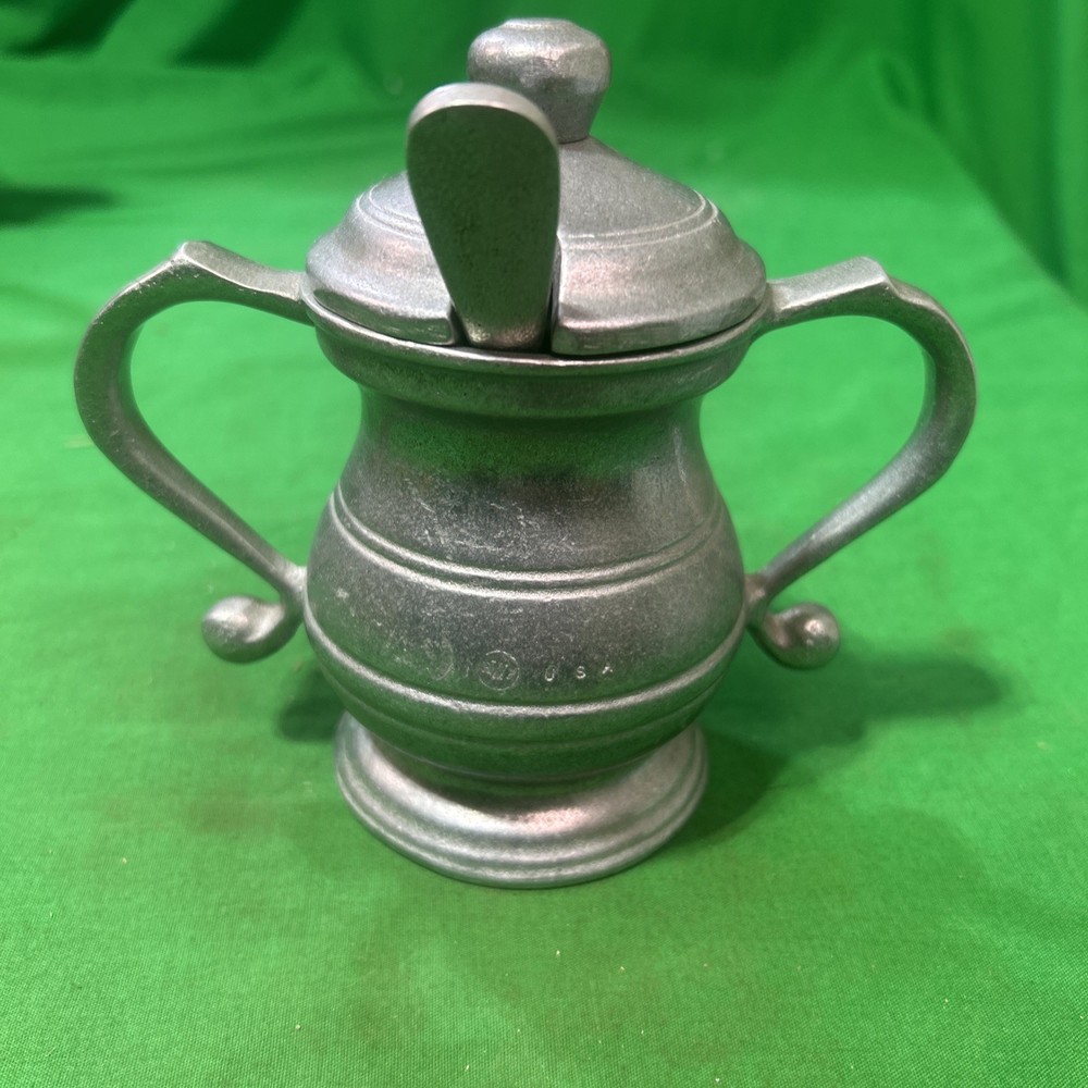 Wilton Armetale RWP  Sugar Bowl w/ Lid & Spoon