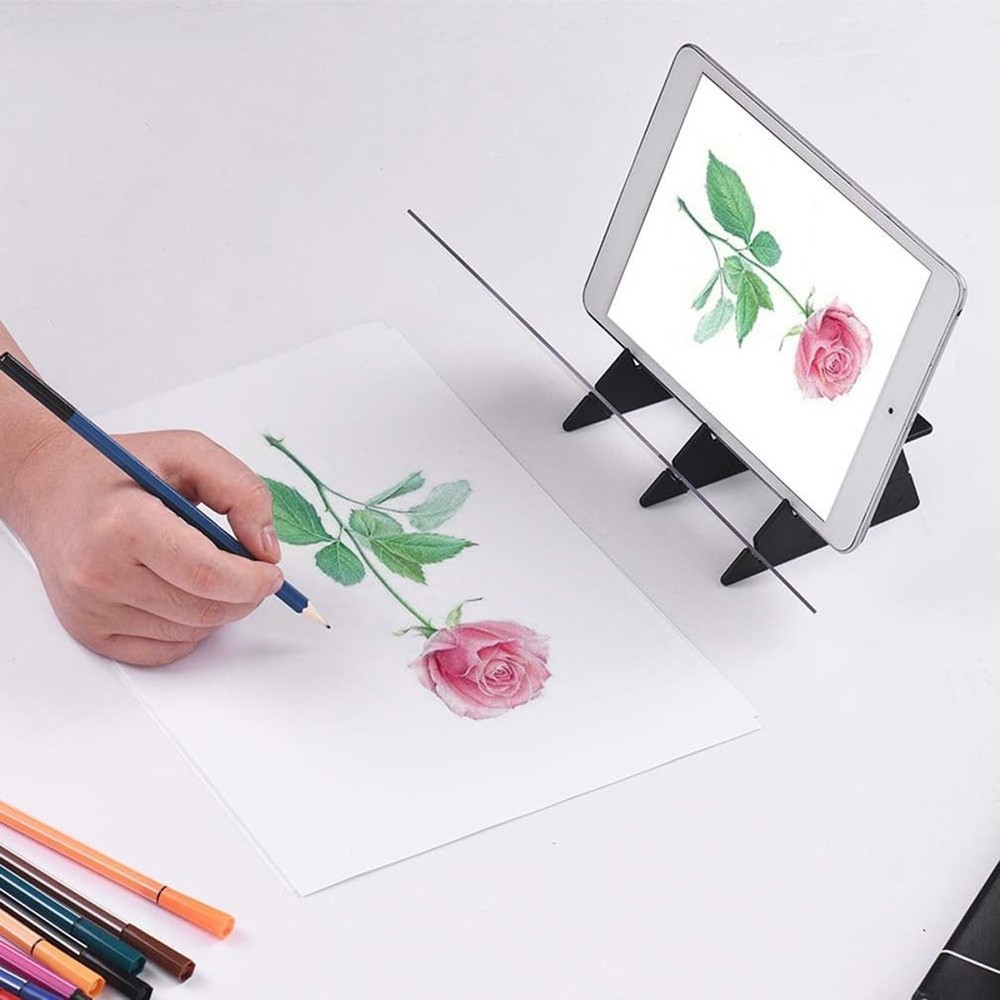 Optical Drawing Board & Tracing Projector, 2-Sided Projection Board for Drawi...