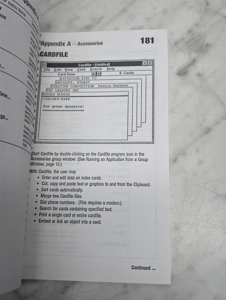 Microsoft Windows 3.1 IBM PC Quick Reference Guide DDC Spiral Flip Book