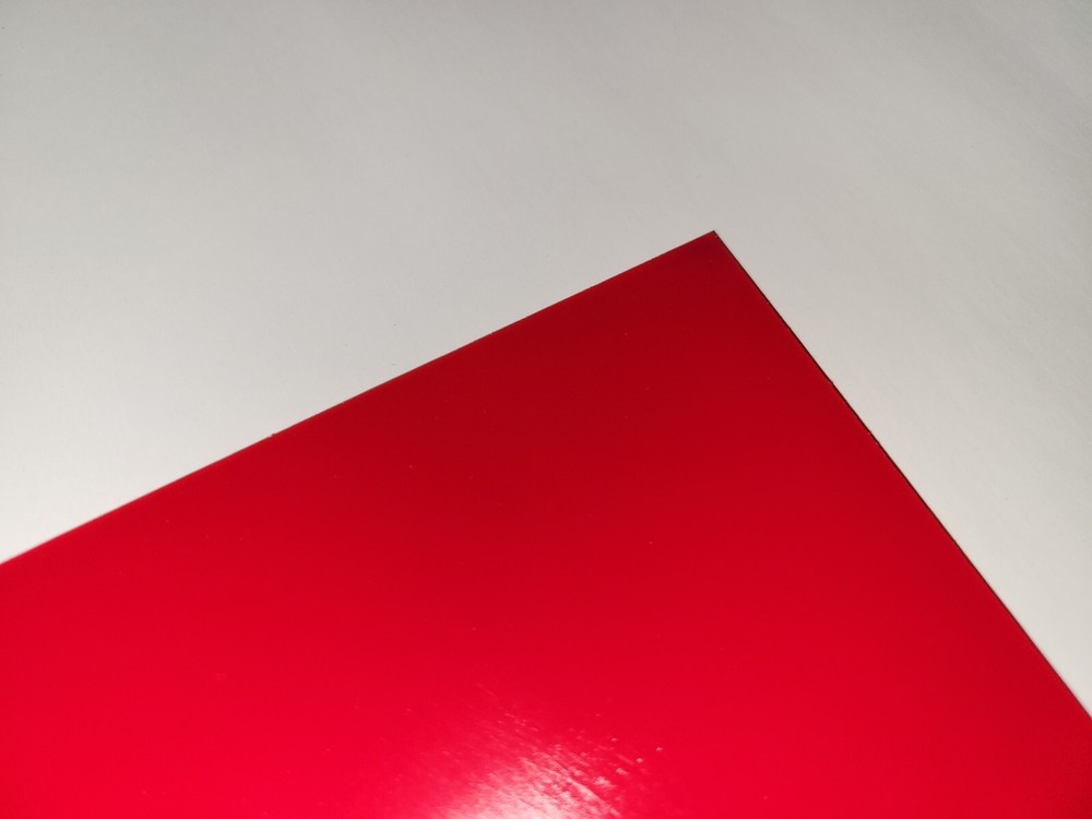 1/16" x 6" X 6" URETHANE / POLYURETHANE 95 A RED SHEET