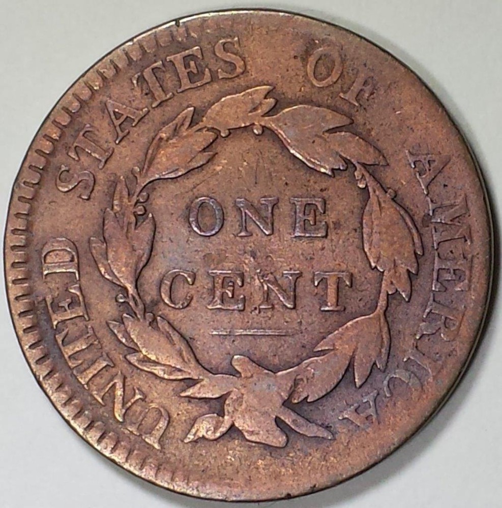 1817 Coronet Head Large Cent - Cleaned - Fine Details