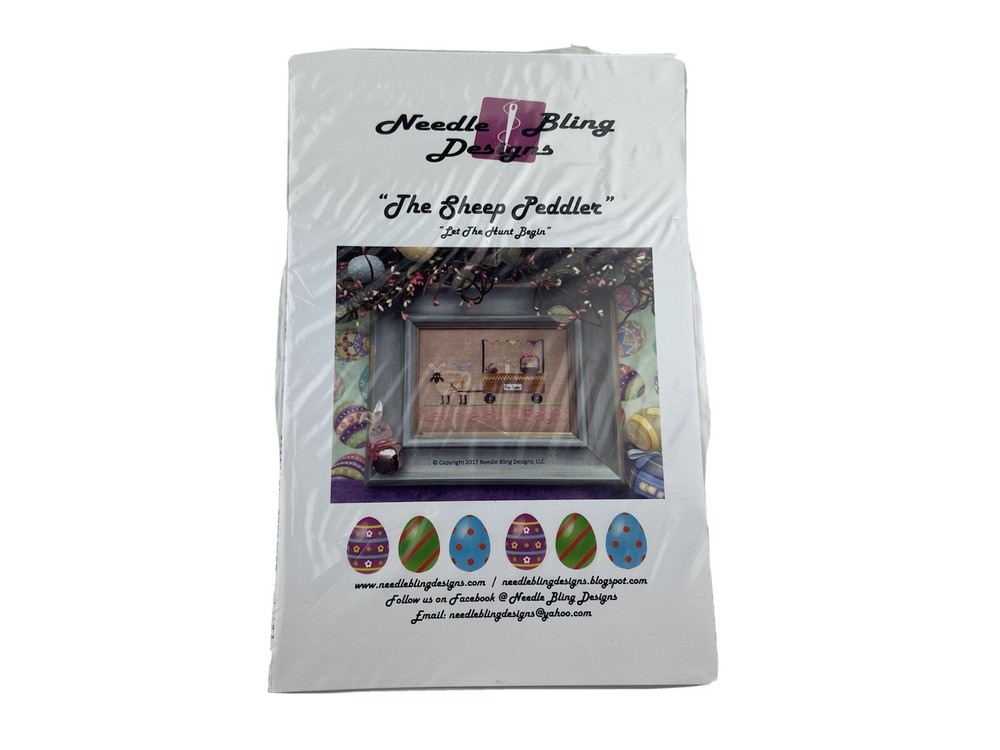 Needle bling design the sheep peddler Cross Stitch Pattern sampler