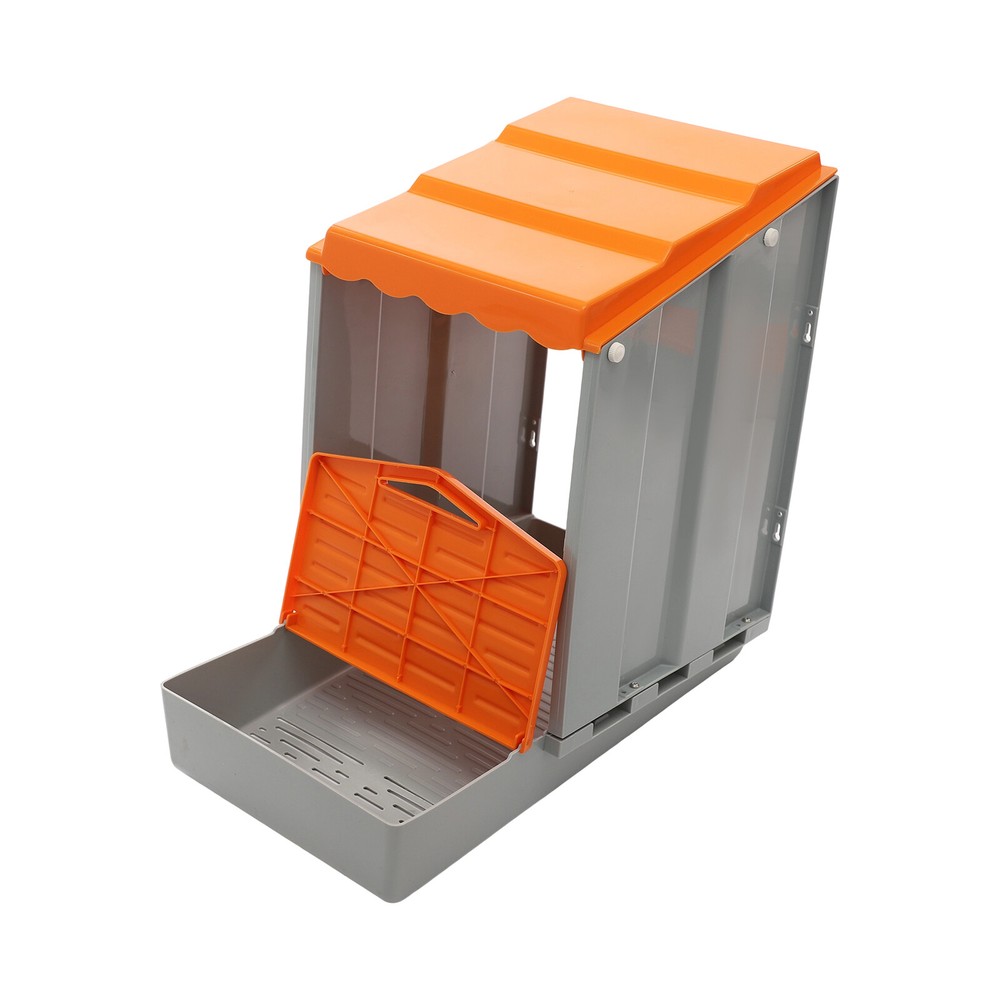 4-Compartment Chicken Nesting Box Freestanding Orange Chicken Nesting Box Modern