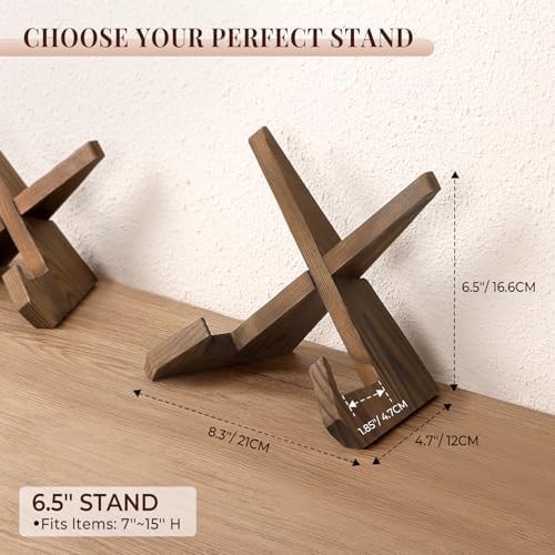 Wood Plate Display Stand Table Easel