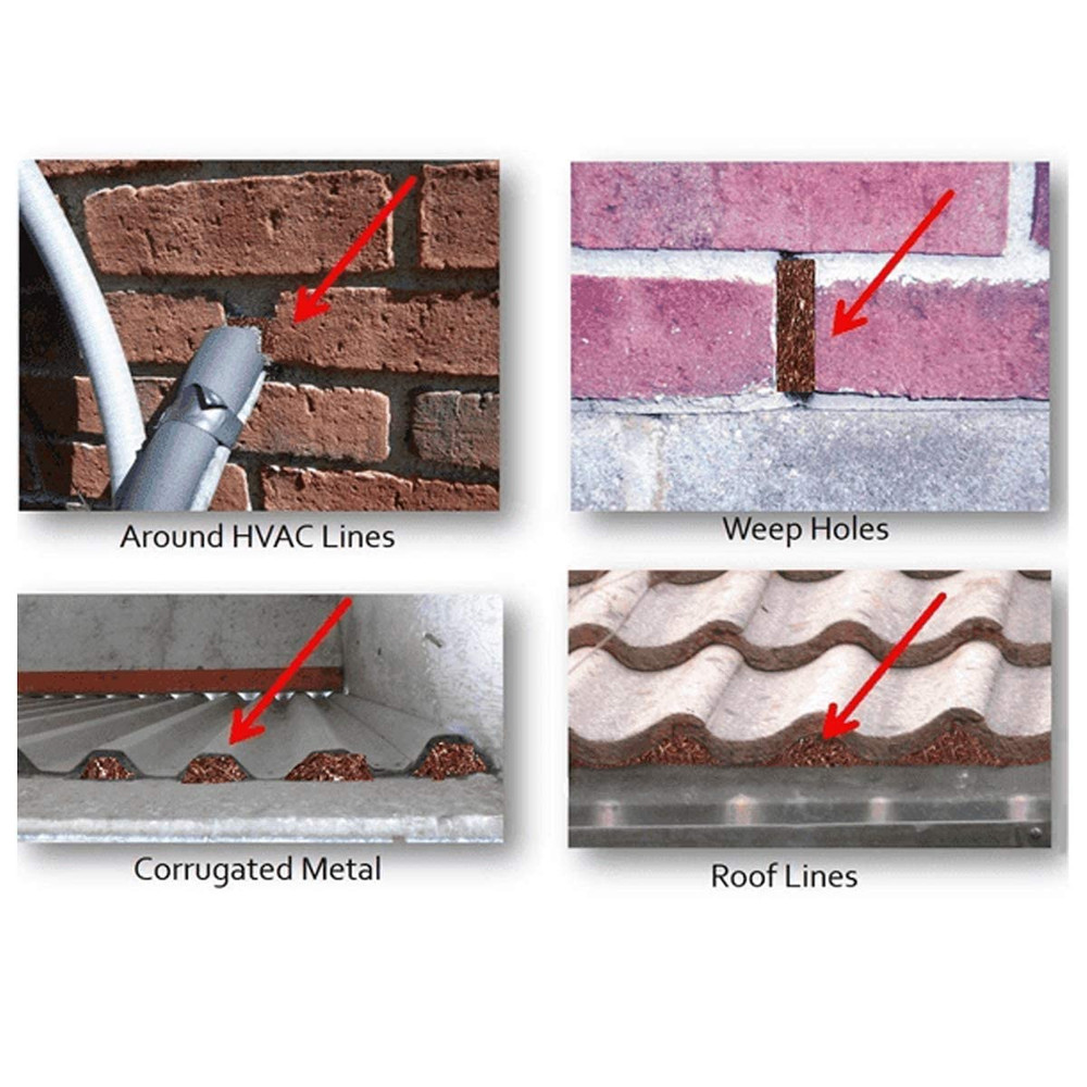 Copper Mesh Roll Sturdy 4 X 40 Pure Copper Stuff-Fit Wire Mesh for Gap Copper...