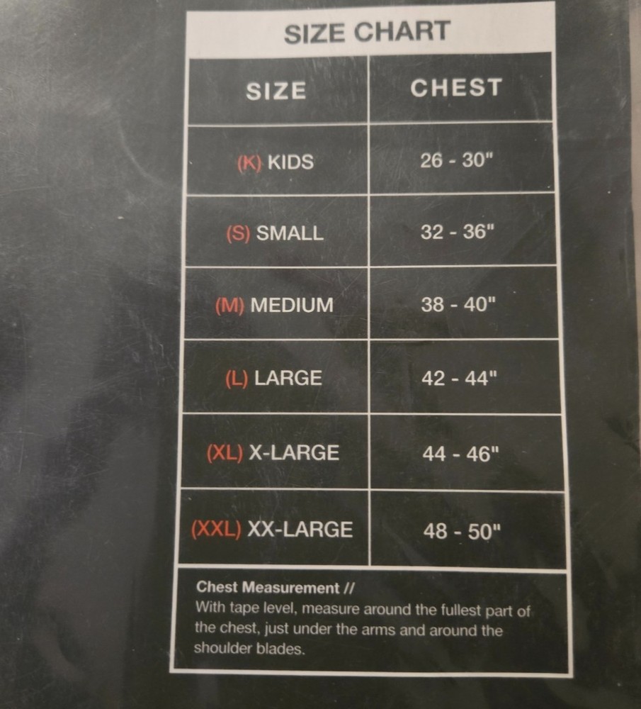 Shift Commando XP Rib Vest Plastic Reinforced Multi Density PE Foam Child's L