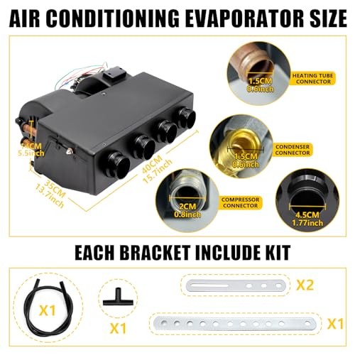 A/C 12V Air Conditioning Evaporator Assembly Unit, Heating & Cooling