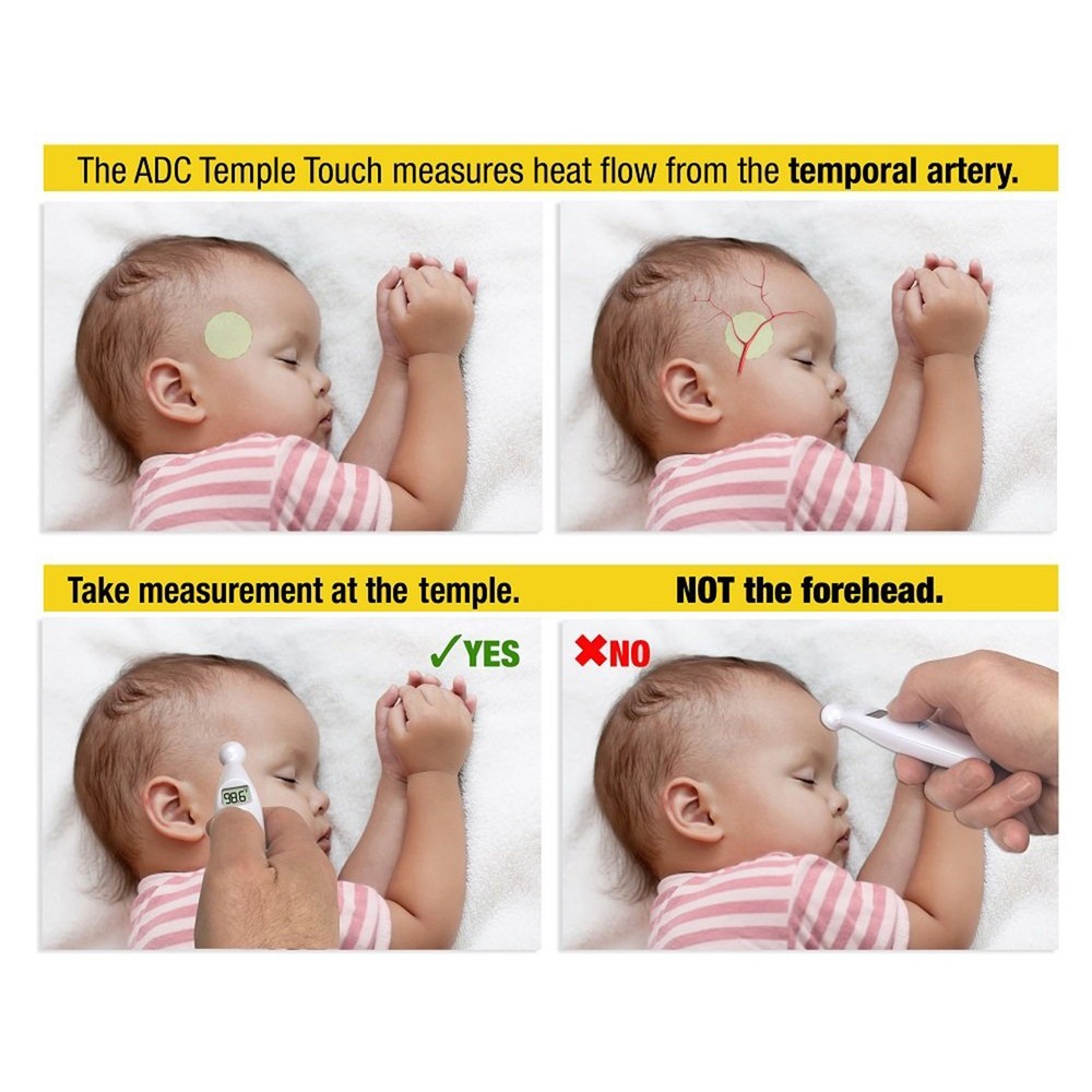 Adtemp 427 Digital Thermometer Stick LCD Display 427 12 per Pack