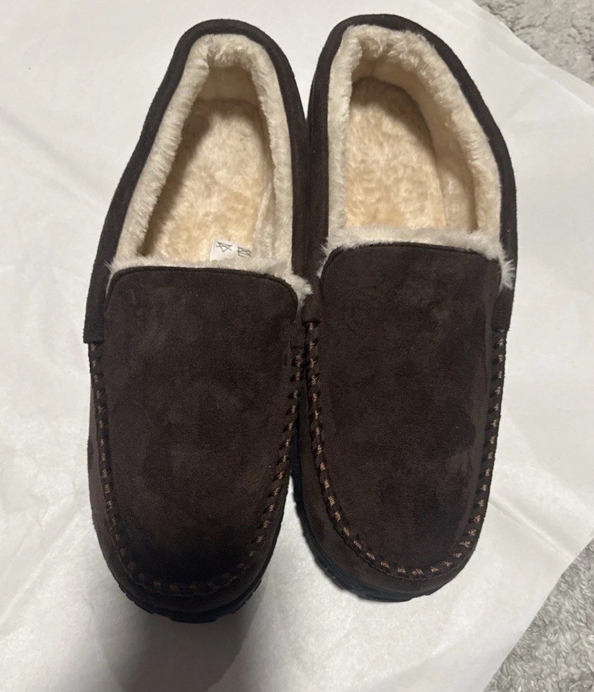 Brown Suede Men's Slippers sizeUS 12 , 46 EU