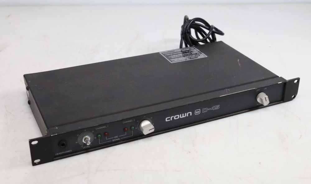 Crown D-45 Professional Rackmount 2-Channel Amplifier