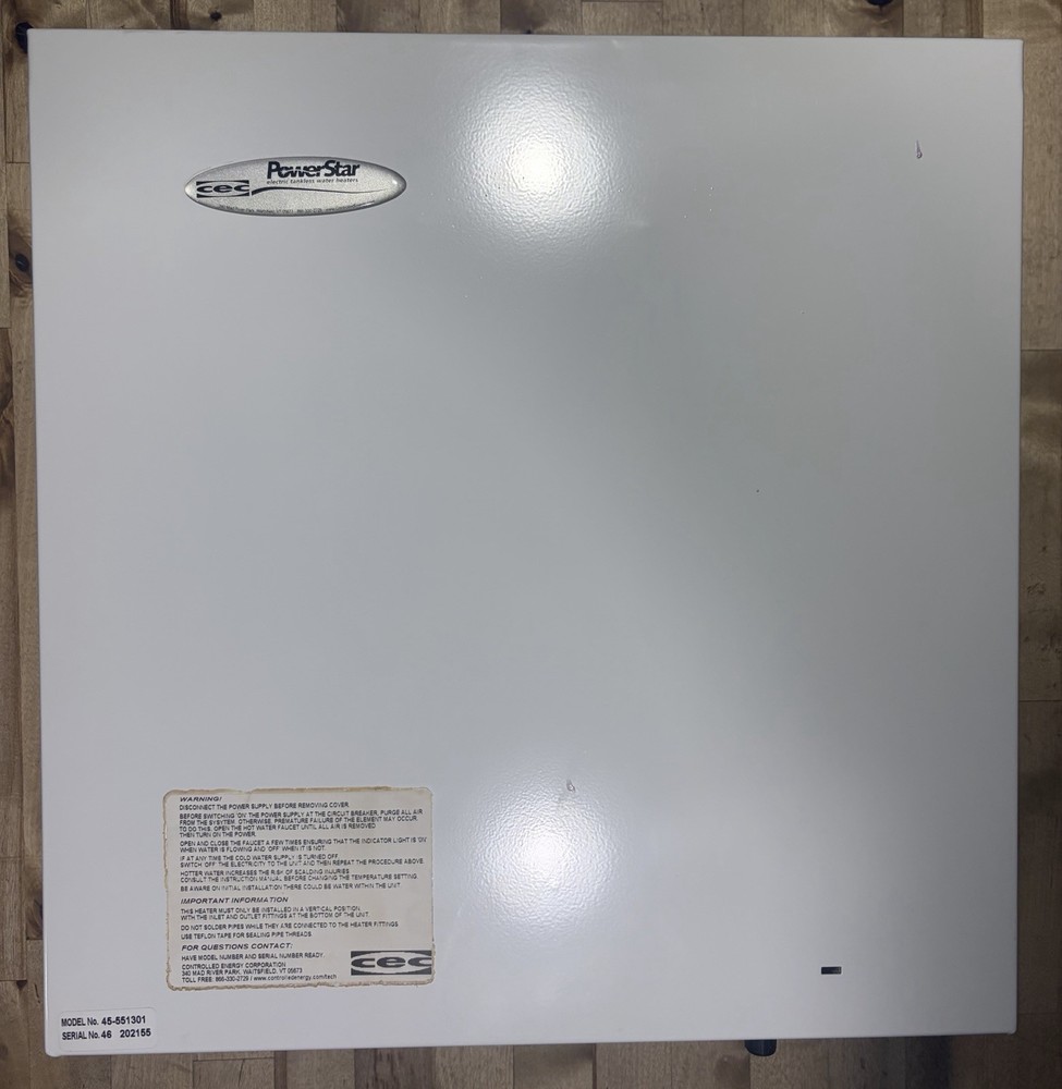 PowerStar AE125 Electric Tankless Water Heater Whole House Compact White 240V