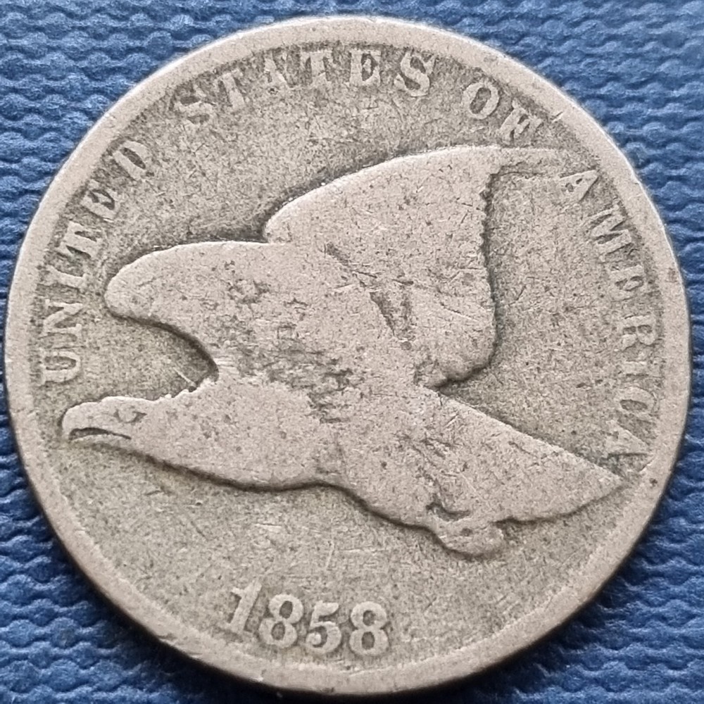 1858 Flying Eagle Cent 1c Circulated #70381
