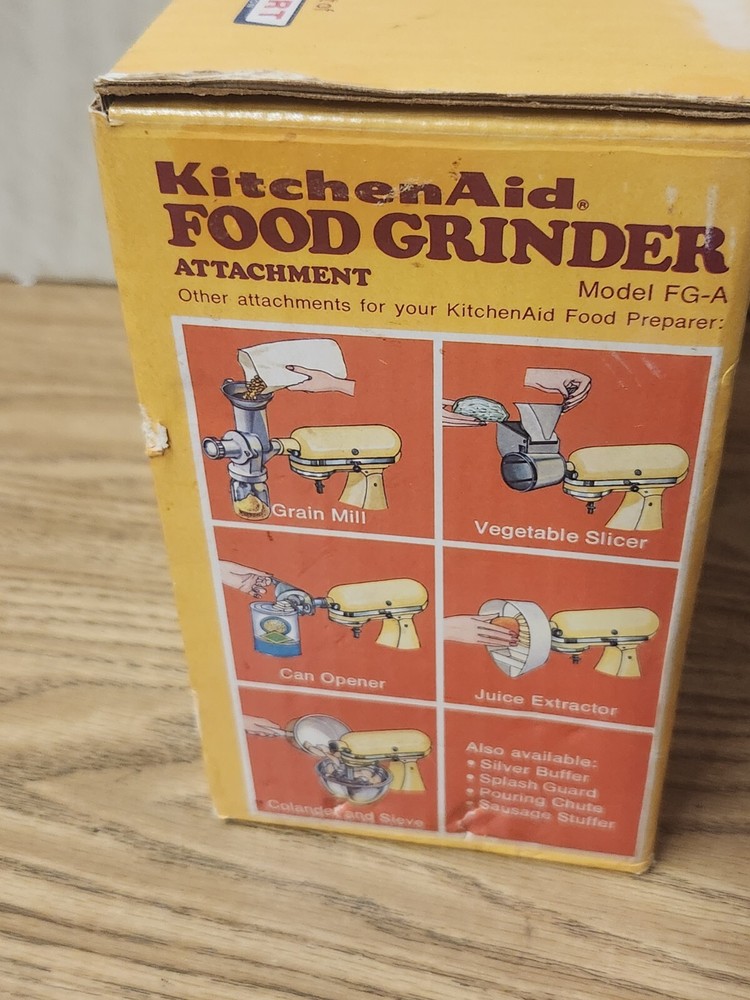 Kitchen Aid Food Grinder Attachment Model FG-A