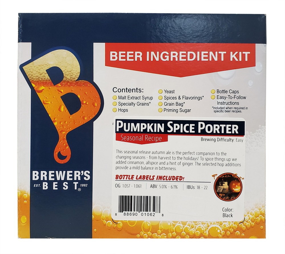 Brewers Best Pumpkin Spice Porter Beer Ingredient Kit