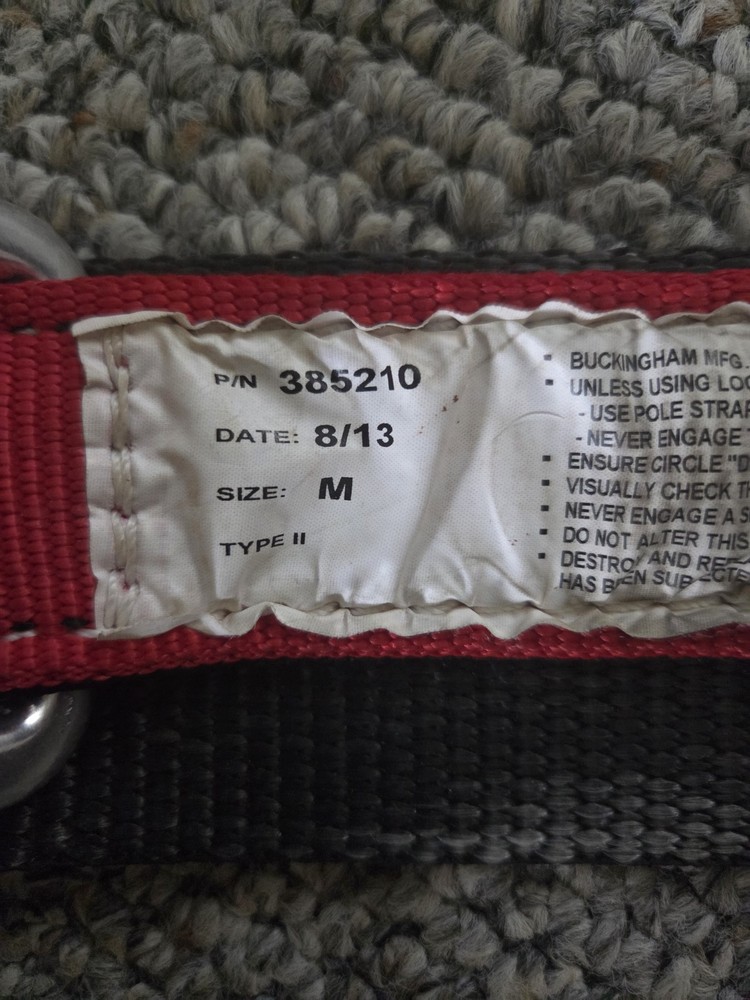 Buckingham Lineman's Belt Size Made In USA. MEDIUM