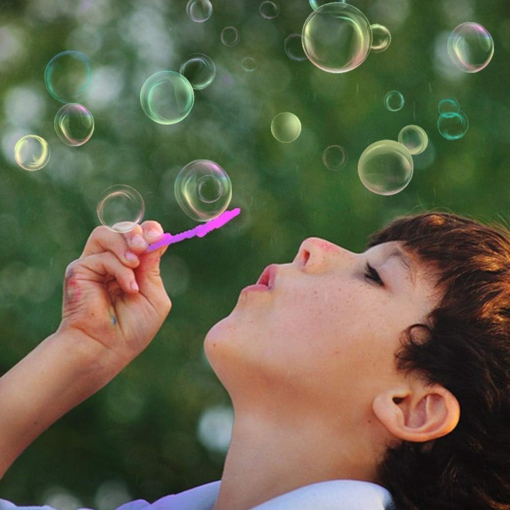 Bubble Wands Set - Big Bubbles Wand Funny Bubbles Maker with Tray, Nice for O...