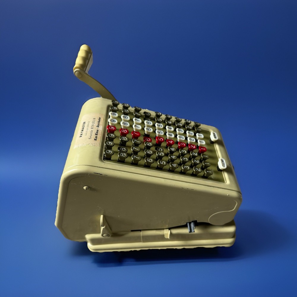 VINTAGE Paymaster Check Writer Series 7000 -NO KEY- TESTED WORKING
