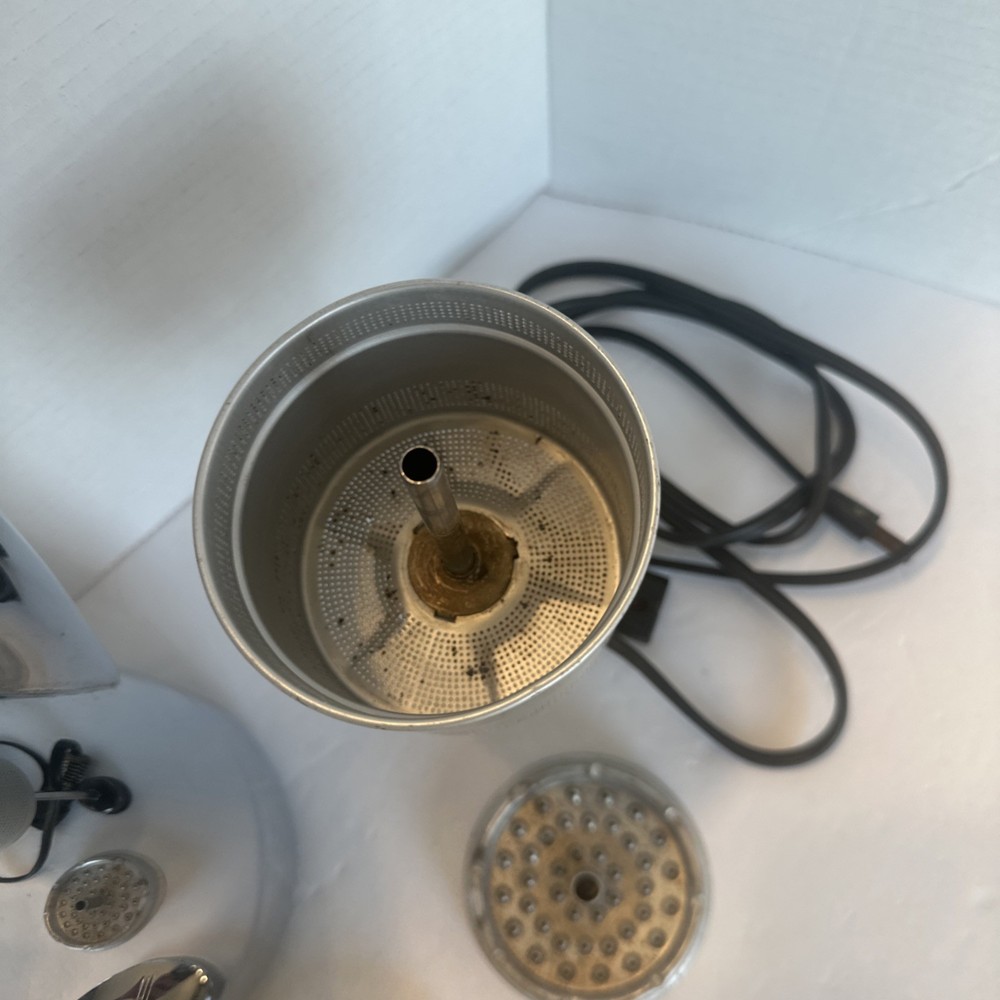 Sunbeam AP10A 10-Cup Automatic Percolator Complete /Chrome / Tested And Working