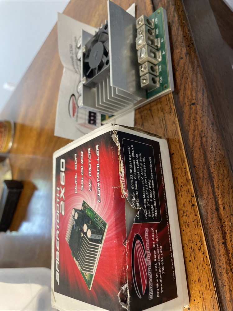 [New] Sabertooth dual 60 Amp motor driver 2x60 Dimension Engineering