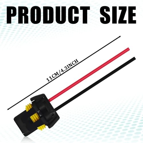 Headlight Connector Plug Fog Light Headlight Wiring Harness Pigtail 4PCS