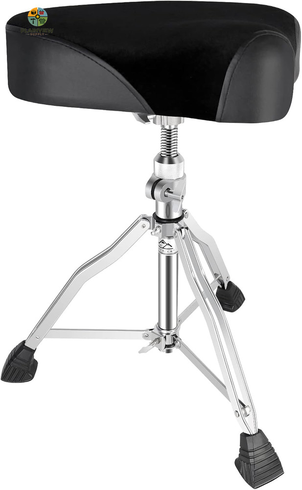 Drum Throne Drum Seat Height Adjustable,Rotatable Padded Drum Stools Motorcycle