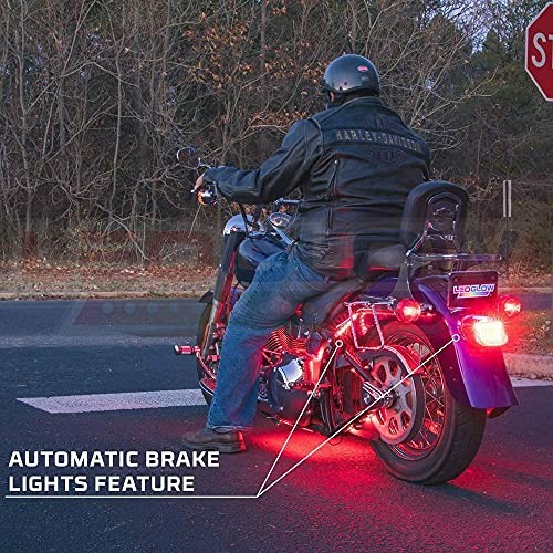 10pc Advanced Million Color LED Motorcycle Accent Underlow Light Kit - 15
