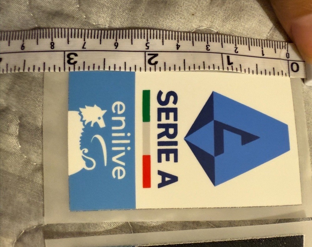 2025 Serie A enilive Player Size PVC Iron On Patch Badge