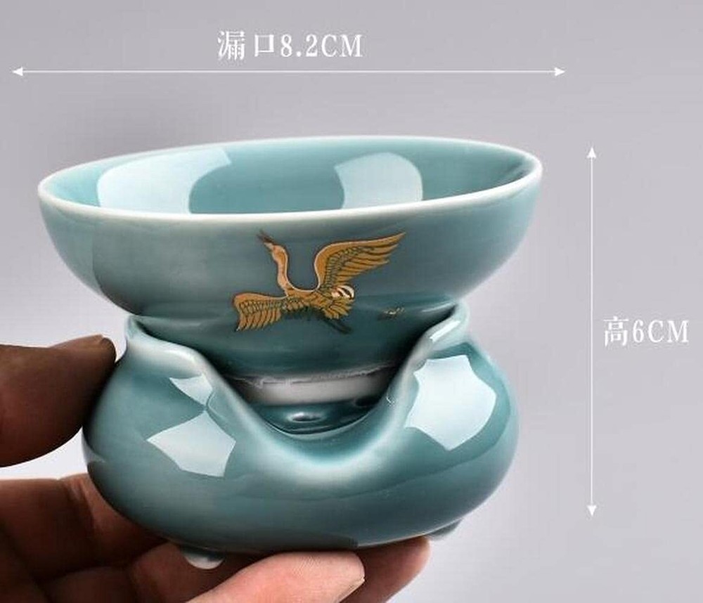 Jingdezhen Tea Leaking Ceramic Creative Tea Filter Tea Strainer Tea Set