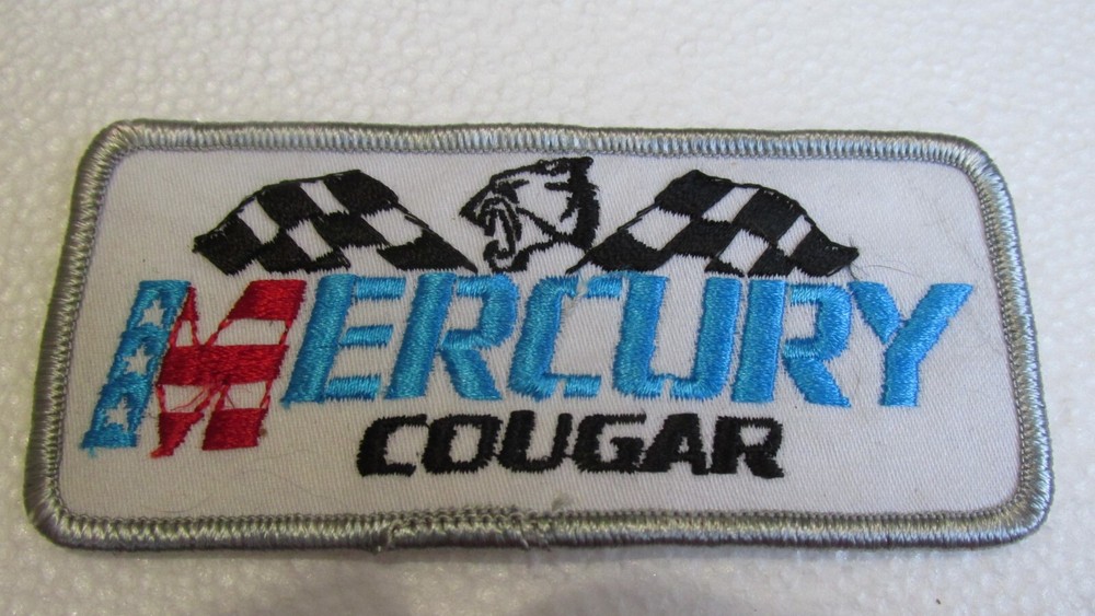 VINTAGE MERCURY COUGAR CAR EMBROIDERED PATCH