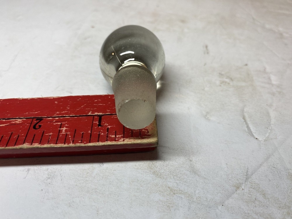 Vintage Clear Glass Bottle Stopper