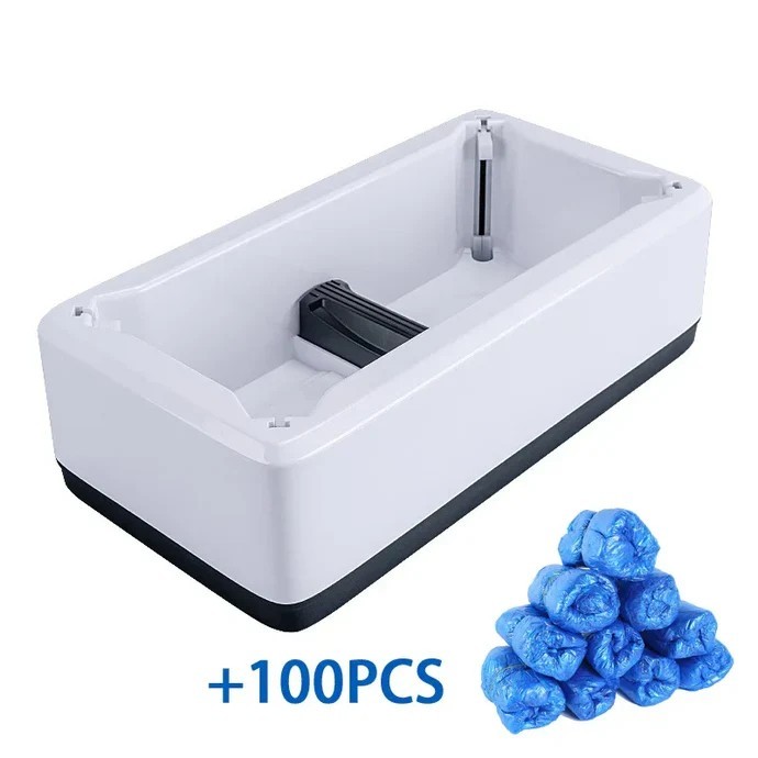 Automatic Shoe Cover Dispenser Machine with 100pcs Disposable PE Covers