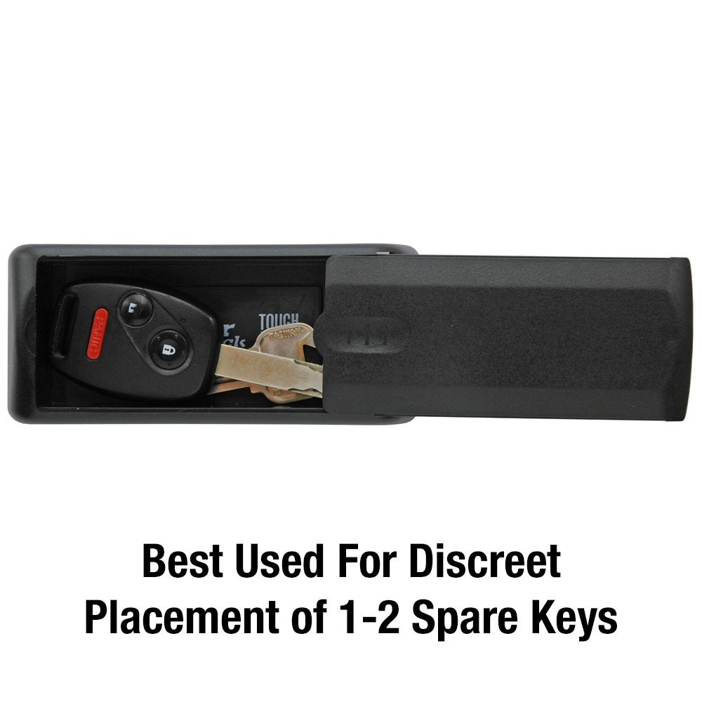 Magnetic Spare Key Hider Black