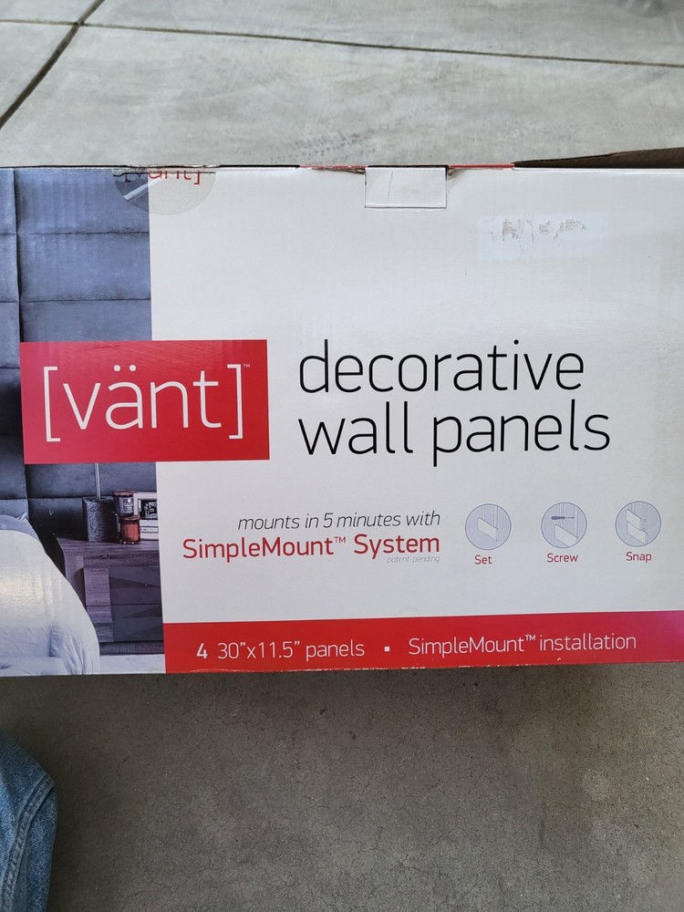 Upholstered Headboard Wall Panels, 30"x11.5"