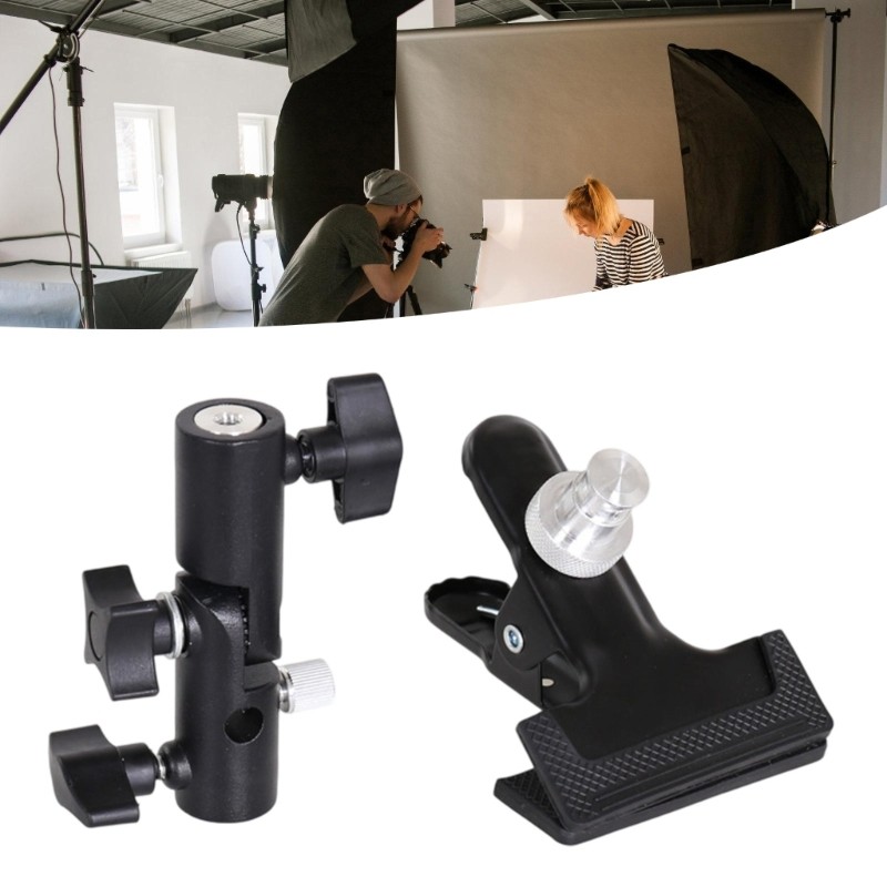 Light Stand Clamp Mount Bracket with Easy Installation and High Compatibility