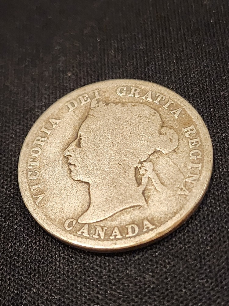 1891 Canada 25 Cents Silver Coin