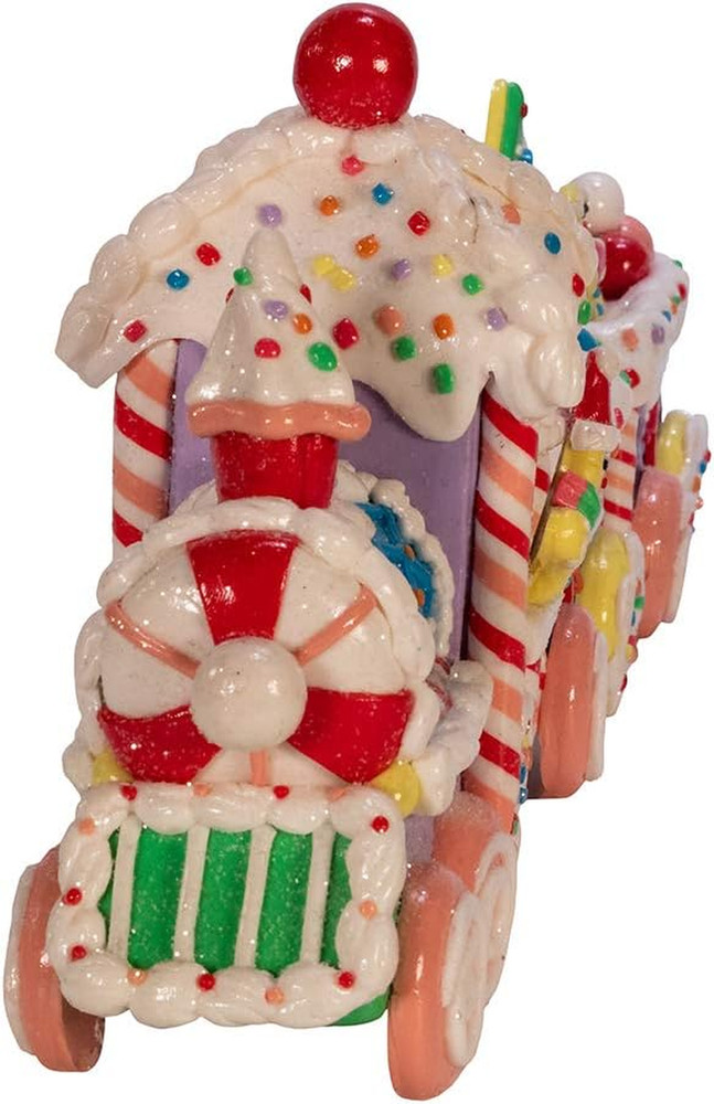 Kurt Adler 14.4-Inch Claydough Train Set D‚Cor, Multi
