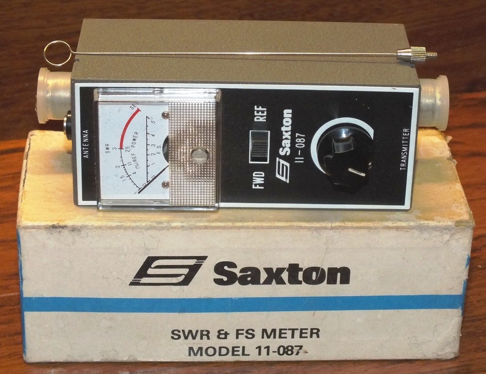 Vintage Saxton (11-087) SWR REF Power & FS Meter Antenna Transmitter **READ**