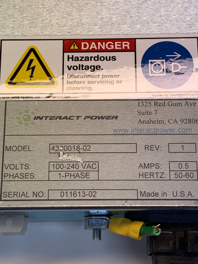 Interact Power 4300018-02 Power Distribution Unit Control +Warranty+
