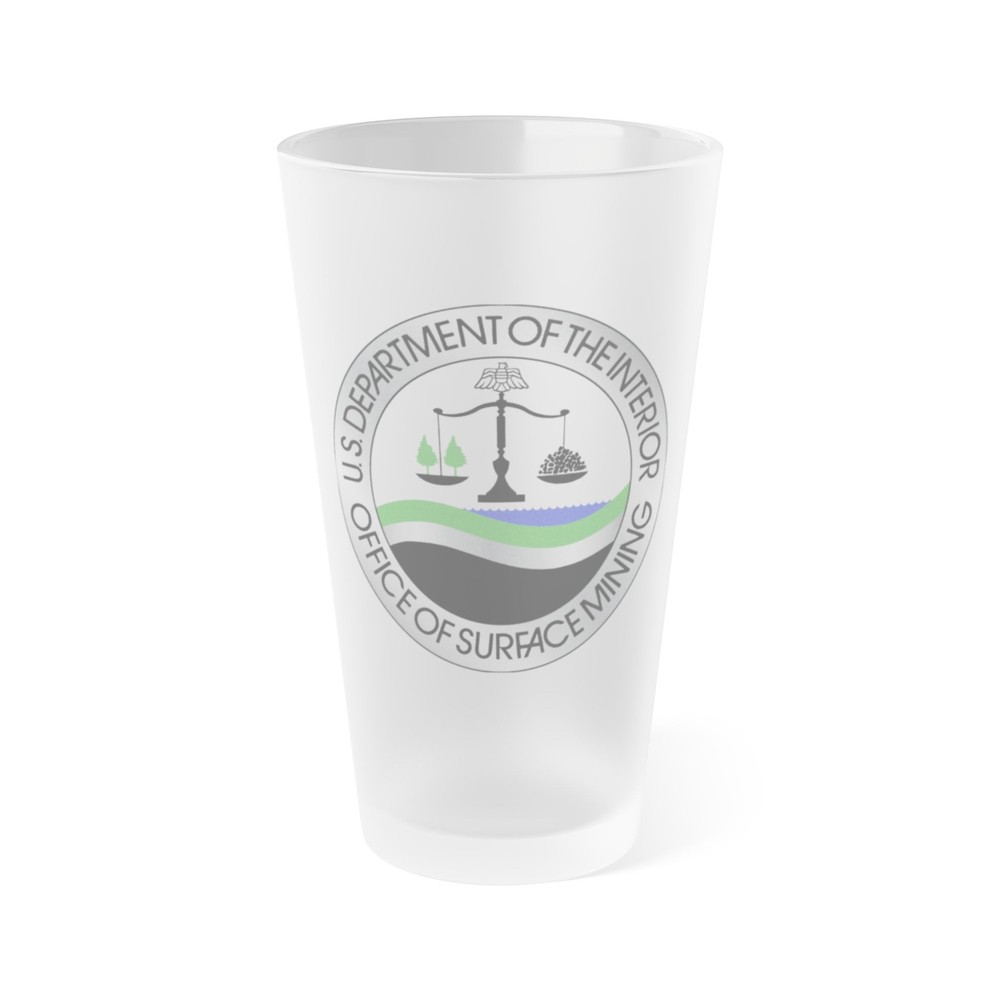 Office of Surface Mining - Frosted Pint Glass 16oz
