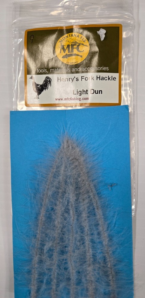 MFC Henry's Fork Hackle     "  Light Dun  "