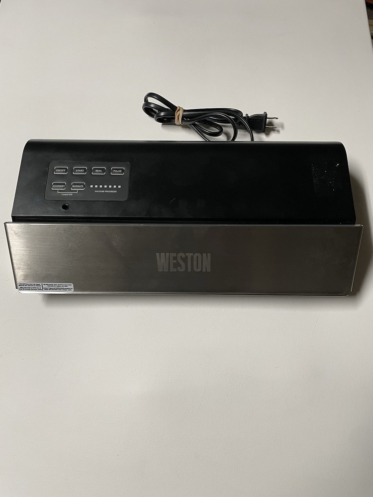 Weston 650501W Professional Advantage Vacuum Sealer Black Silver B2