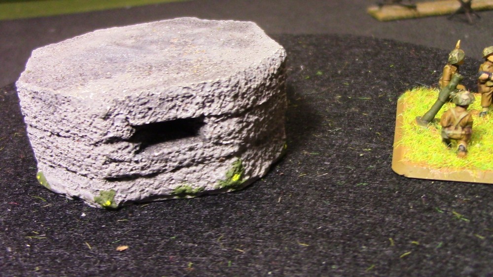 🔥 15mm Painted WW2 Concrete Pillbox (Plaster)