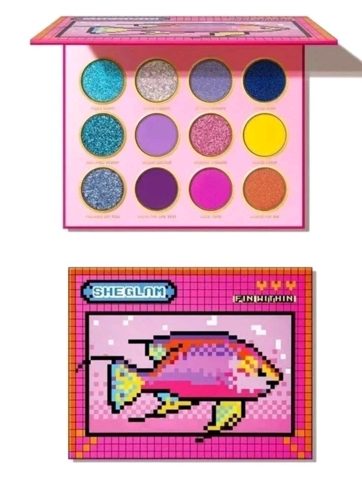 Sheglam FIN WITHIN Eyeshadow Palette Bold Rainbow Brand New In Box