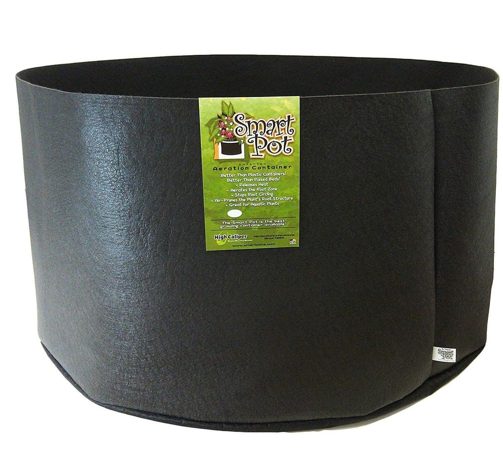 Smart Pots 200-Gallon Smart Pot Soft-Sided Container Black 10200