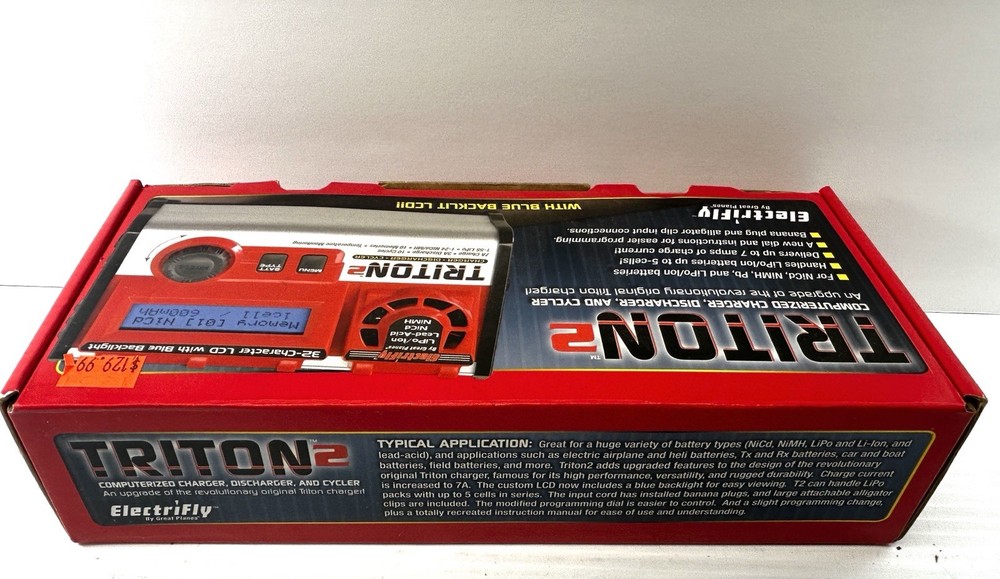 Electrifly Triton 2 Computerized RC Multi Charger Full Tested CLEAN - GPMM3153