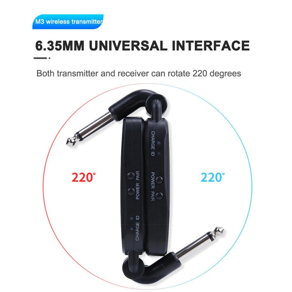 2pcs Electric Guitar Digital Wireless Transmitter Guitar Bass Receiver System