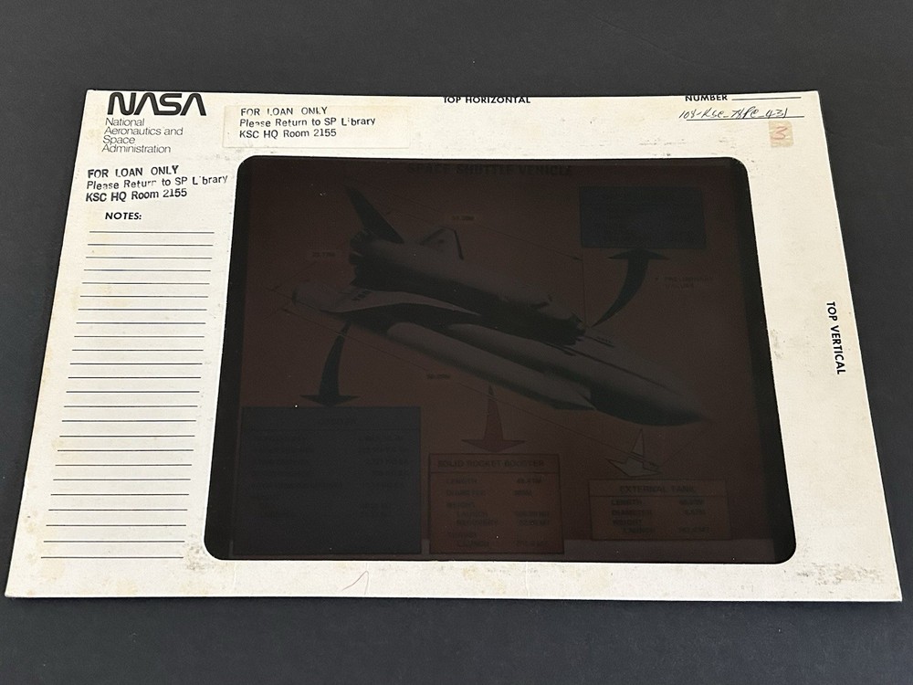 1978 NASA KSC Space Shuttle Vehicle Specifications Presentation Transparency-431