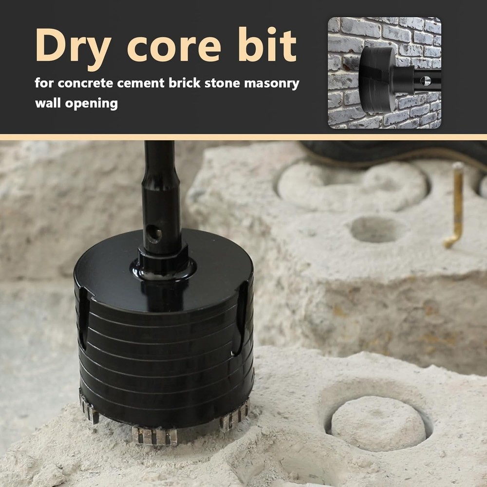 Straight Flute 1-1/2 Inch Dry Diamond Core Drill for Efficient Project Work